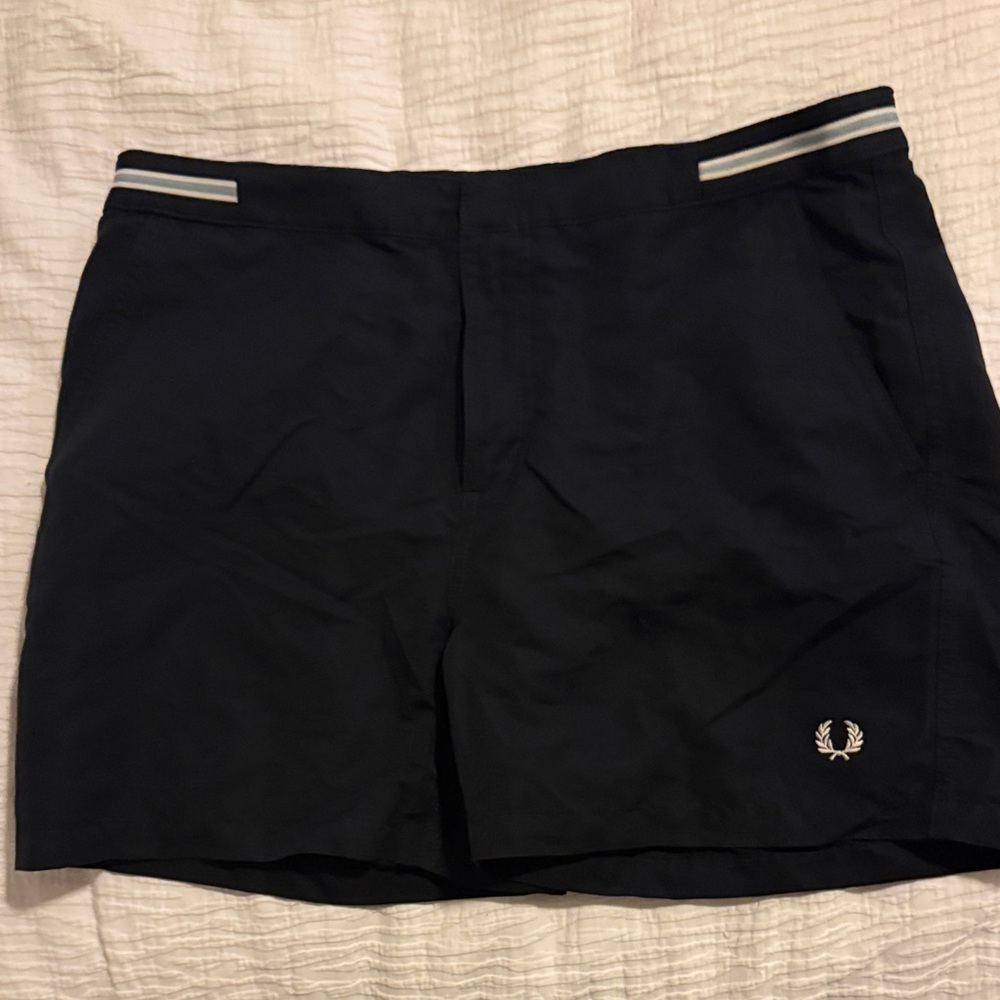 Fred Perry Navy Men's Athletic Shorts